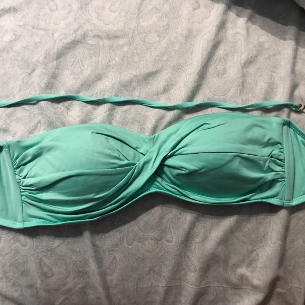 Teal/light green bathing suit